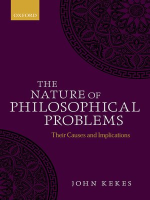 cover image of The Nature of Philosophical Problems